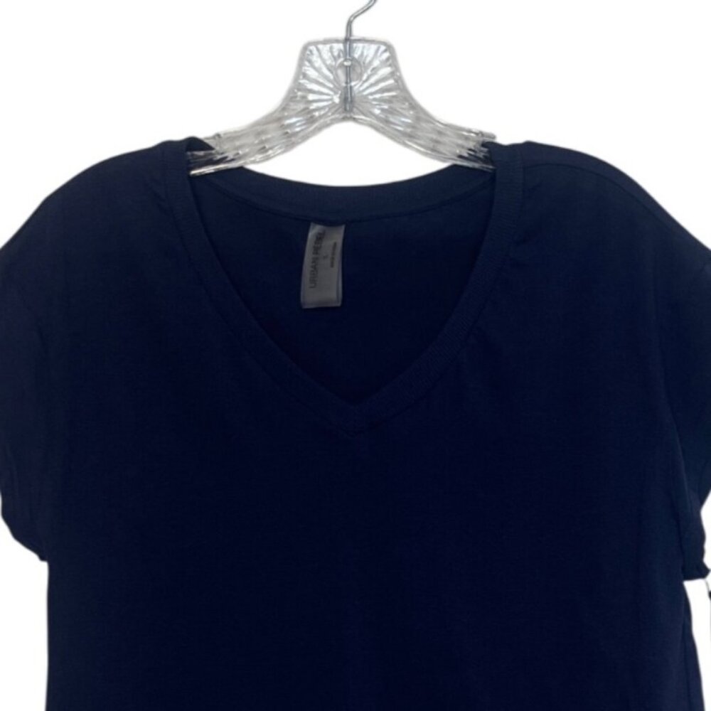 Urban Rebel Vneck Crop Top Womens Large Blue New - Picture 3 of 6